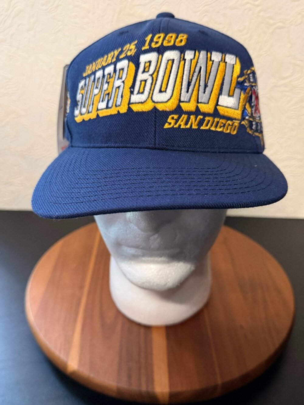 Vintage Super Bowl XXXII Snapback Hat 1998 San Diego Sports Specialties